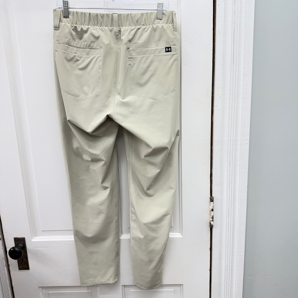 Under Armour Drive 5 Pocket Mens 32 x 30 Khaki Golf Pants Dri Fit Stretch - Picture 5 of 8